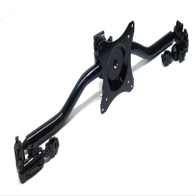Bar Type Monitor Mount to fix on Both Driver's and passenger's seat headrests of Vehicle Headrest Mount Sturdy Aluminum Alloy Frame with Gear-Interlocking Way VESA Standard Plate