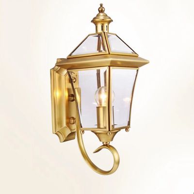 LIN XIAO HAO mayu Wall Lamp Full Copper Crystal Glass Shade Living Room Lights Corridor Interior Lights