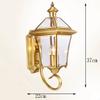 LIN XIAO HAO mayu Wall Lamp Full Copper Crystal Glass Shade Living Room Lights Corridor Interior Lights view 2