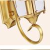 LIN XIAO HAO mayu Wall Lamp Full Copper Crystal Glass Shade Living Room Lights Corridor Interior Lights view 4