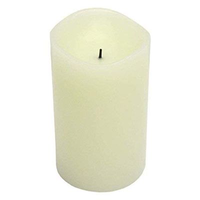 Everlasting Glow 3"x5" Glow Wick(TM) LED Candle Christmas 3.75InL x 3.75InW x 5.25InH White