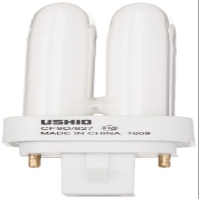 Ushio BC8843 3000065 - CF9D/827-9W - 2 Pin G23-2 Base - 2700K - CFL Bulb