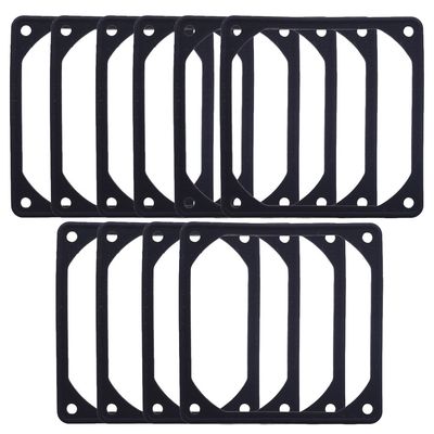 10pcs 80mm Black Anti-Vibration Rubber Fan Gasket Silicone Shock Proof Absorption Pad for Computer PC Case