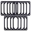 10pcs 80mm Black Anti-Vibration Rubber Fan Gasket Silicone Shock Proof Absorption Pad for Computer PC Case view 1
