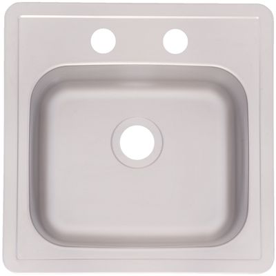 FRANKE Kindred FBS602NB Single Bowl Stainless Steel 15x15in. Topmount Sink