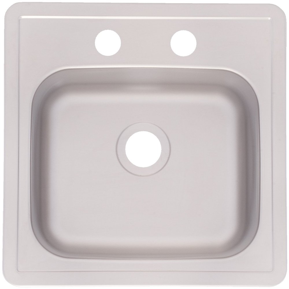 FRANKE Kindred FBS602NB Single Bowl Stainless Steel 15x15in. Topmount Sink