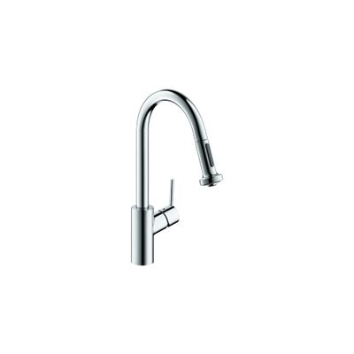 hansgrohe Talis S Chrome High Arc Kitchen Faucet, Kitchen Faucets with Pull Down Sprayer, Faucet for Kitchen Sink, Magnetic Docking Spray Head, Chrome 14877001