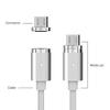 [BC Brand] WSKEN Mini 1 Silver Micro USB Metal Magnetic Charging Cable for Samsung view 1