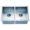 Dawn DSQ271616 Undermount Equal Double Square Sink, Polished Satin view 1