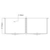 Dawn DSQ271616 Undermount Equal Double Square Sink, Polished Satin view 3