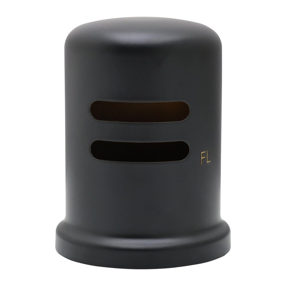 Westbrass D201-1-62 1-5/8" cap diameter 2-1/4 cap height Solid Brass Air Gap Cap Only, Skirted, 1-Pack, Matte Black