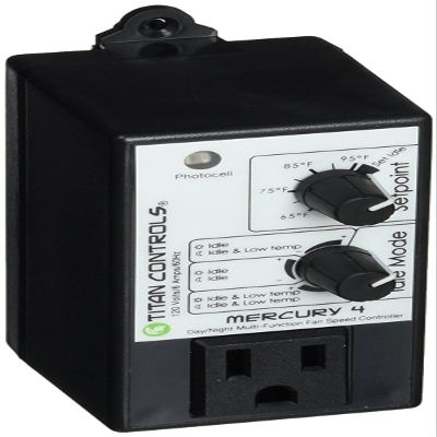 Titan Controls Mercury 4 - Day/Night Multi-Function Fan Speed Controller, 120 V