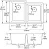 Elkay ELGU250RWH0 Quartz Classic Offset Double Bowl Undermount Sink, White view 3