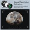 Astromania 2X Barlow Lens Upgraded 1.25 inch Metal Fully Multi Coated Telescope Accessory with M42 Thread Camera Connect Interface for Telescope Eyepiece, Telescope Barlow Lens with Filter Thread view 4