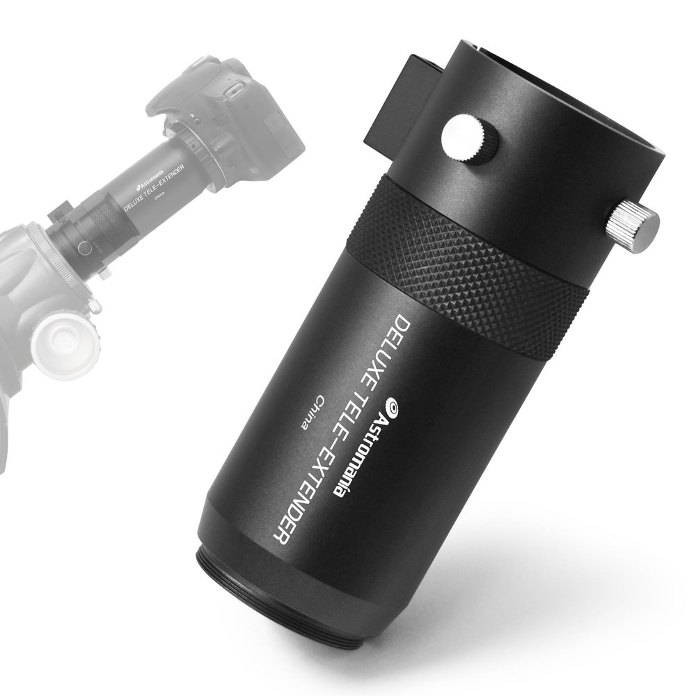 Astromania Telescope Camera Adapter for Astronomy Telescopes, Deluxe Tele Extender Photo Adapter Astrophotography Extended Cylinder Metal Telescope Accessories for Prime-Focus or Eyepiece-Projection