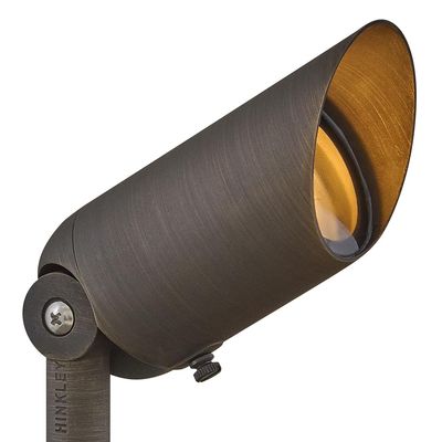 Hinkley Landscape Lighting Hardy Island 1536MZ Spot Light, MR16 LED Bulb Required, 50w, Matte Bronze Clear Lens