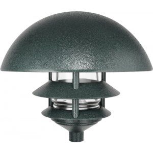 RAB Lighting LLD3VG/FS13 120V 10" 3Tier Self Ballasted Dome Top Path Light, 13W Verde Green