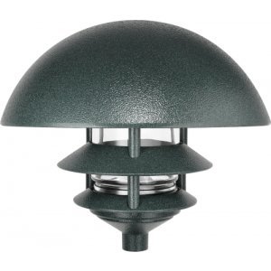 RAB Lighting LLD3VG/FS13 120V 10" 3Tier Self Ballasted Dome Top Path Light, 13W Verde Green