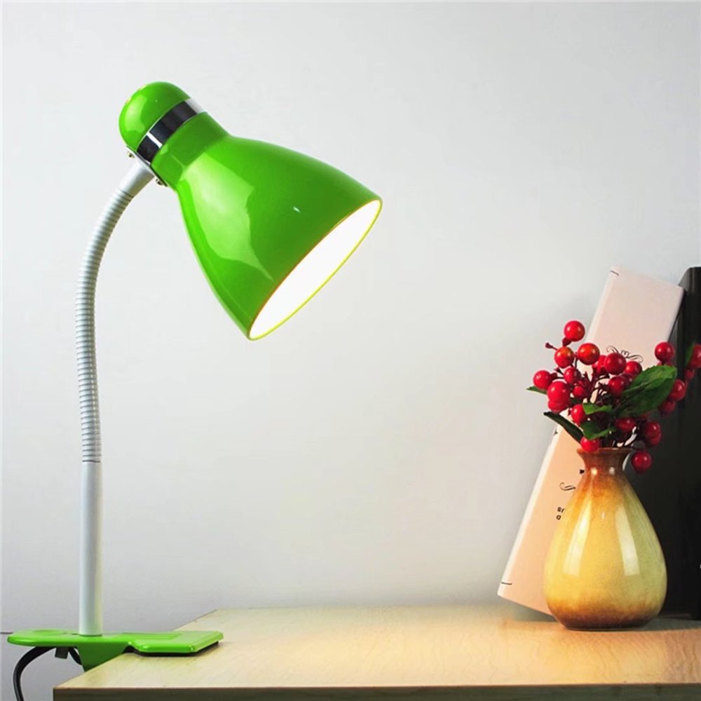 LIN XIAO HAO mayu LED Children Table Lamp Metal Clip Learning Eye Reading Desk Lamp Power Plug