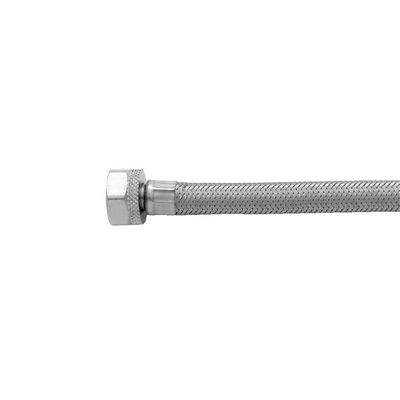 Jaclo 136-SS-BLND SS Basin Flex with Decorative Cover, 3/8" x 20", Blonde