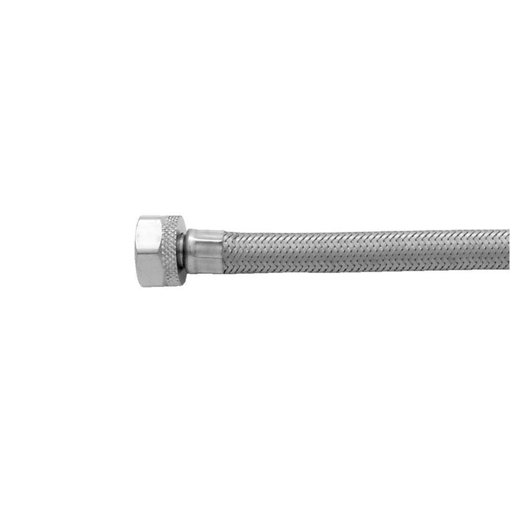 Jaclo 136-SS-BLND SS Basin Flex with Decorative Cover, 3/8" x 20", Blonde