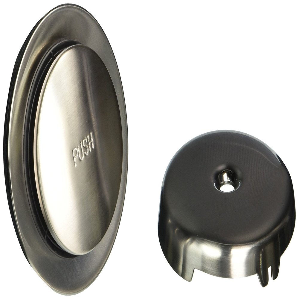 Jaclo 531-SN Single Hole Toe Control Drain Strainer, Satin Nickel