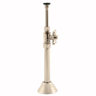 Jaclo 622-72CT-PN 5/8" OD x 3/8" OD Toilet Supply Kit with Cover Tube & Standard Cross, 20", Polished Nickel