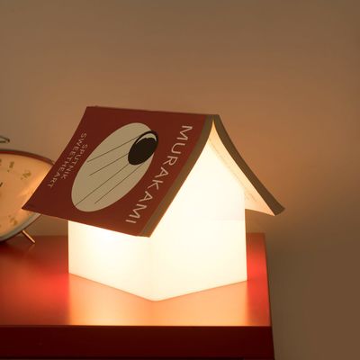 Suck UK Book Rest Lamp - House Shaped Lamp - Book House Lamps - Room Decor - LED Lights for Bedroom - Bedside Lamps - Decorative Home Accessories - Bedside Reading Night Light - Housewarming Gifts