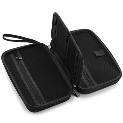 Caseling Hard Case - 9.8 x 5.6x 2.8 - for Universal Electronics/Accessories EVA Protection Hard Travel Organizer Carrying Bag - Black