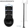 VIVO Under Desk Vertebrae Cable Management Kit, Adjustable Quad Entry Flexible Cord Organizer for Home Office, Black, DESK-AC01C view 2