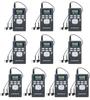 EXMAX EXG-108 Wireless Portable Pocket DSP FM Stereo Radio Digital Receiver with Mini LCD Clock Earphone for Tour Guide System Teaching Meeting - 10 Pack (Gray) view 1