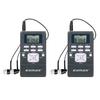 EXMAX EXG-108 Wireless Portable Pocket DSP FM Stereo Radio Digital Receiver with Mini LCD Clock Earphone for Tour Guide System Teaching Meeting - 2 Pack (Gray) view 1