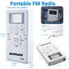 EXMAX E108 Wireless Portable Pocket DSP FM Stereo Radio Digital Receiver with Mini LCD Clock Earphone for Tour Guide System Teaching Meeting - 10 Pack (White) view 2