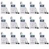 EXMAX E108 Wireless Portable Pocket DSP FM Stereo Radio Digital Receiver with Mini LCD Clock Earphone for Tour Guide System Teaching Meeting - 15 Pack (White) view 1