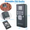 EXMAX EXG-108 Wireless Portable Pocket DSP FM Stereo Radio Digital Receiver with Mini LCD Clock Earphone for Tour Guide System Teaching Meeting - 15 Pack (Gray) view 2