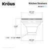 Kraus Kitchen Sink Stainless Steel Drain Assembly with Strainer, Fits Standard 3.5 in. or 4 in. Drain Openings view 4