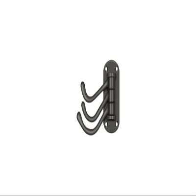 Deltana TSH40U10B 4-Inch Projection Heavy Duty Triple Swivel Hook