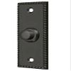 Bell Button,Rectangular Rope Oil Rubbed view 1
