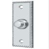 Deltana Bbsr333u26 Rectangular Rope Bell Button, Bright Chrome view 1