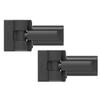 Barrette Outdoor Living Heavy-Duty Modern Wrap Hinge Pair, Black view 1
