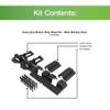 Barrette Outdoor Living Heavy-Duty Modern Wrap Hinge Pair, Black view 2