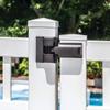 Barrette Outdoor Living Heavy-Duty Modern Wrap Hinge Pair, Black view 3