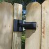 Barrette Outdoor Living Heavy-Duty Modern Wrap Hinge Pair, Black view 4