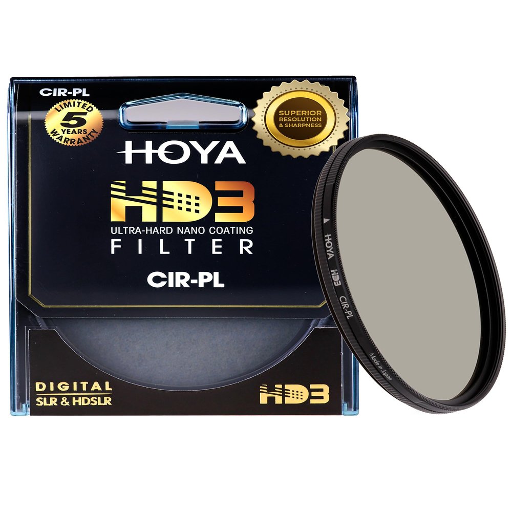 Hoya HD3 HRT Circular Polarizer - 67mm - Re-Certified for 100MP+ Cameras with Ultra-Hard Nano Coating Technology and High Rate Transmission Film - Stain Resistant and Waterproof Filter