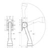 Deltana DHK4U10B Solid Brass 4-Inch Kick Down Holder view 2