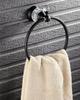 Nokozan Luxury Crystal Series Oil-Rubbed Bronze Fished Batrhoom Towel Ring Holder Wall Mouted view 3