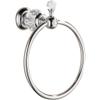 Nokozan Luxury Crystal Series Chrome Fished Batrhoom Towel Ring Holder Wall Mouted view 1