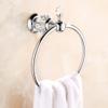 Nokozan Luxury Crystal Series Chrome Fished Batrhoom Towel Ring Holder Wall Mouted view 2