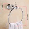Nokozan Luxury Crystal Series Chrome Fished Batrhoom Towel Ring Holder Wall Mouted view 4