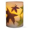 Tag 204908 Multi Harvest Autumn Leaf LED Pillar Candle, 4 x 3 view 1